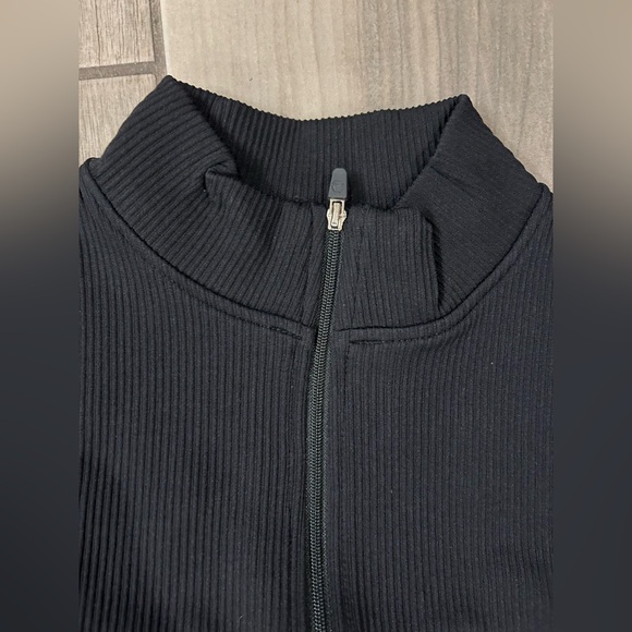 OQQ - NWT 2-Piece BodyCon Ribbed Zip-Front Short Sleeve Mini Dresses - Picture 8 of 8